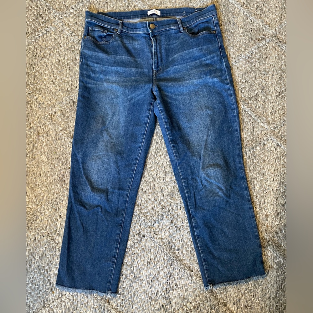Women’s Loft Raw Hem Boyfriend Jeans